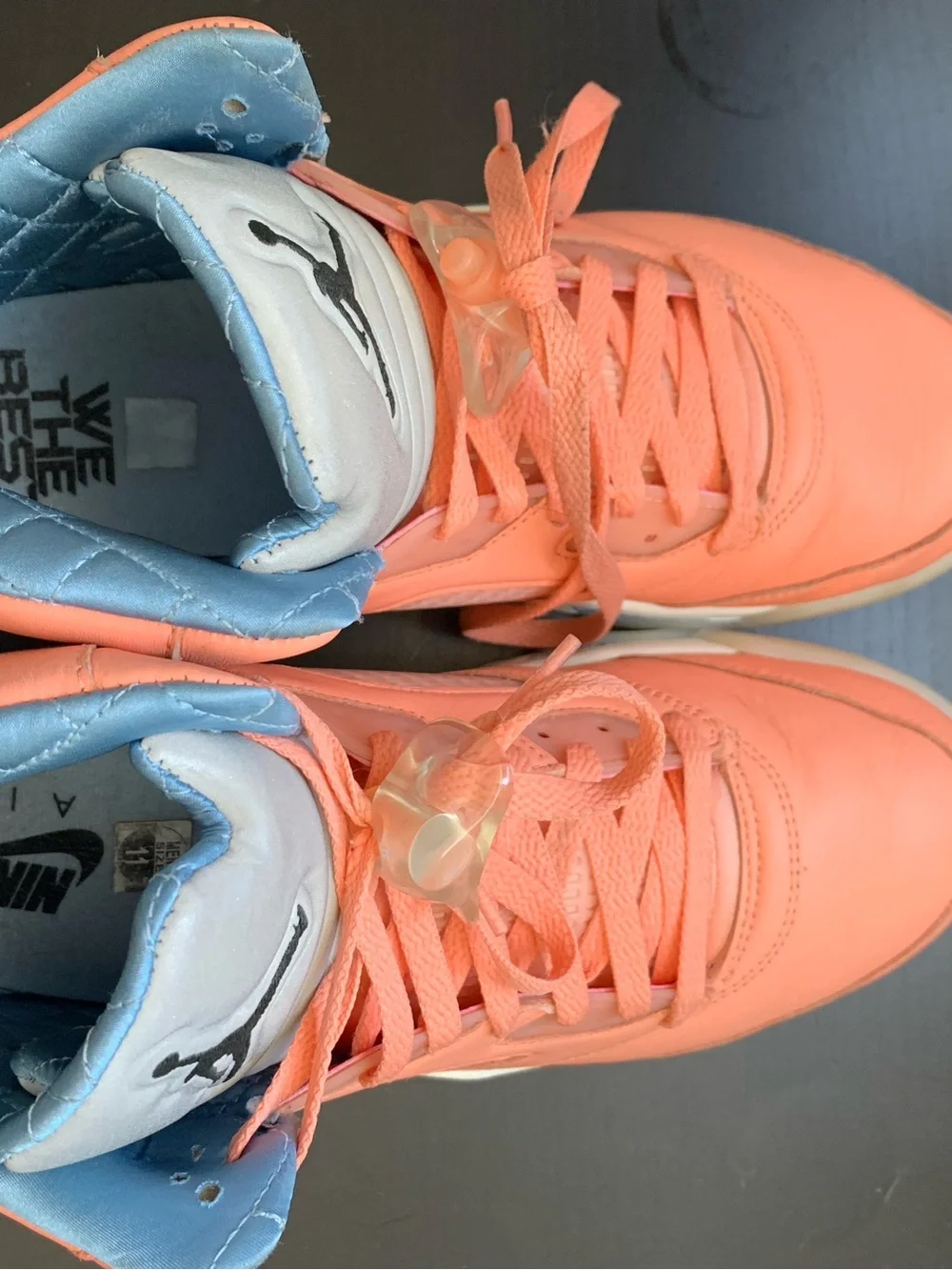 Jordan Men’s Athletic Shoe Box — Pastel Pink & Mint Graphics